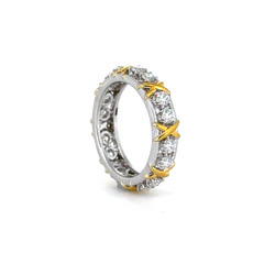 X-Link White-Gold Eternity Lab Grown Diamond Ring