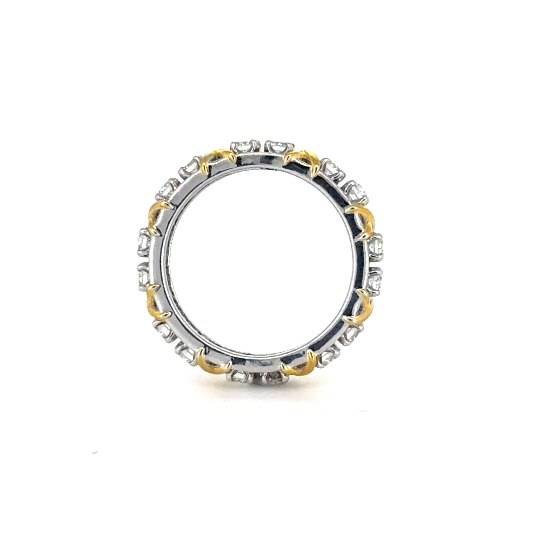 X-Link White-Gold Eternity Lab Grown Diamond Ring