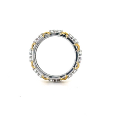 X-Link White-Gold Eternity Lab Grown Diamond Ring