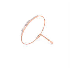 Two Line Chain lab Grown Diamond Bracelet