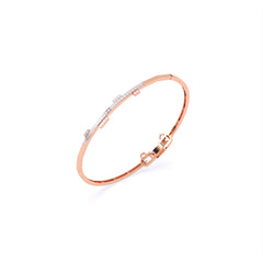 Single Line Light Weight Lab Grown Diamond Bracelet