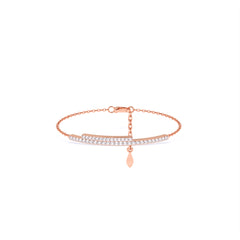 Two Line Chain lab Grown Diamond Bracelet