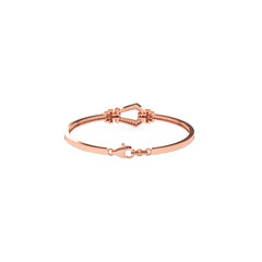 Kite shape bracelet with Diamonds in Size Small in Rose Gold