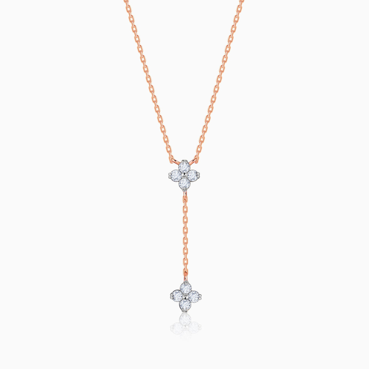 Dangling Amorette Diamond Lariat chain pendant