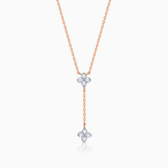 Dangling Amorette Diamond Lariat chain pendant