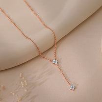 Dangling Amorette Diamond Lariat chain pendant