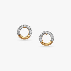 Twinkle Rounds Diamond Pendant and Earrings Set for Kids