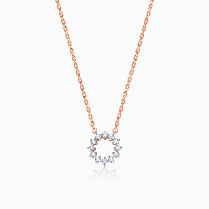 Aureole Diamond chain pendant
