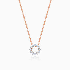 Aureole Diamond chain pendant