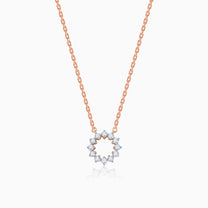 Aureole Diamond chain pendant