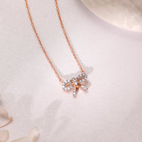 Lovely Bow Diamond chain pendant