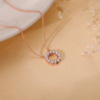 Aureole Diamond chain pendant