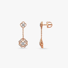 Blush Bloom Diamond Pendant and Earrings Set