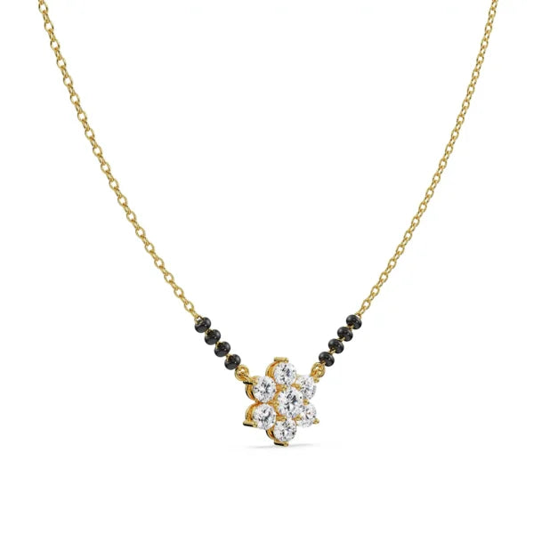 Blossom Lab Grown Diamond Mangalsutra