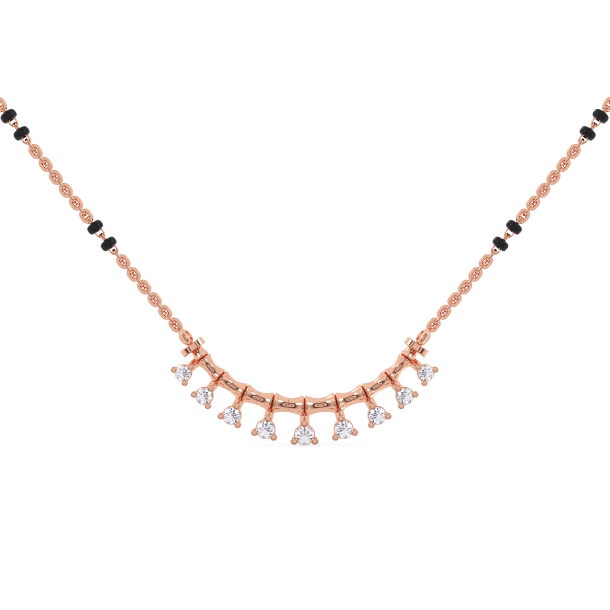 Minimalistic Round Diamond Mangalsutra