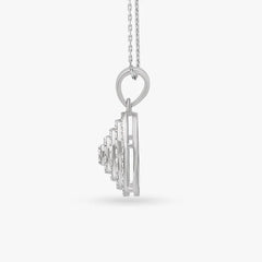 Epitome Of Grace Diamond Pendant With Earrings Set
